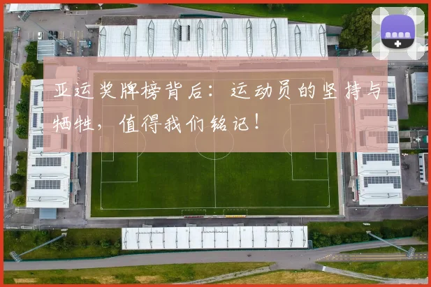 亚运奖牌榜背后:运动员的坚持与牺牲,值得我们铭记!